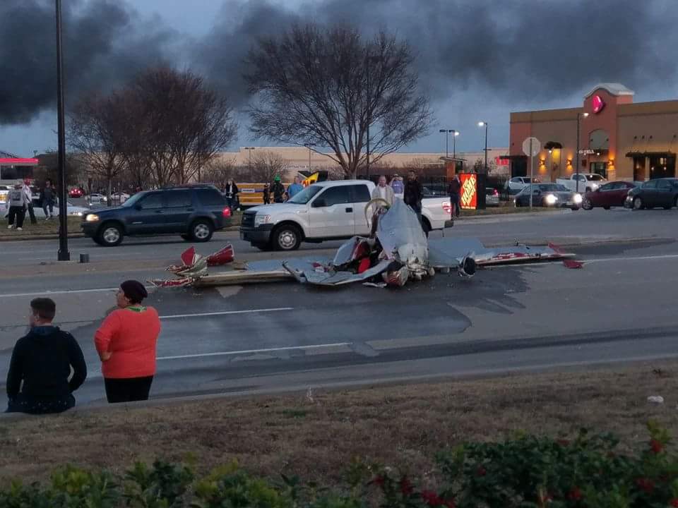 Chocan aviones pequeños en Texas - plane-crash