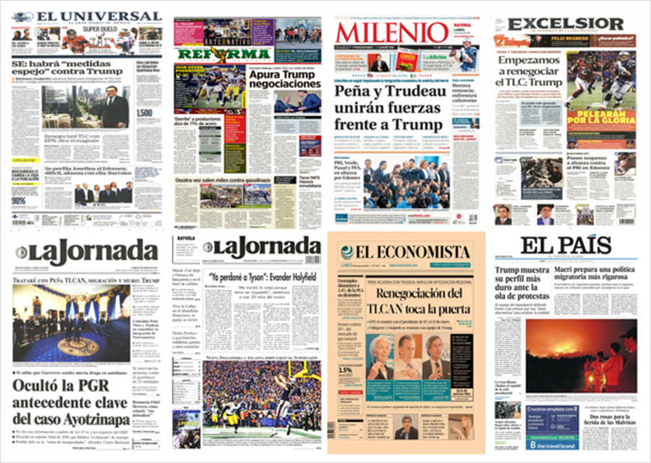 Trump, TLC y protestas en primeras planas de México y el mundo