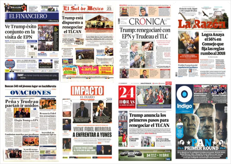 Trump, TLC y protestas en primeras planas de México y el mundo - portada-23-enero1