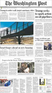 Trump, TLC y muro fronterizo en primeras planas - portada-25-enero-twp