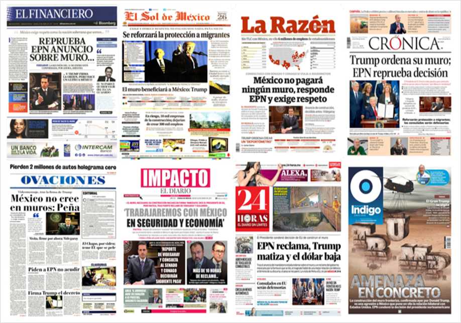 Trump acapara las primeras planas de México y el mundo - portada-26-enero1