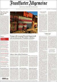 Trump y EPN acaparan las primeras planas del viernes - portada-27-enero-alemania