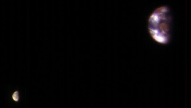 La foto de la Tierra que se tomó desde Marte La foto de la Tierra que se tomó desde Marte