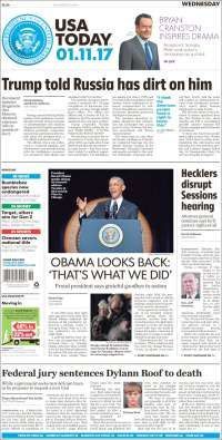 Obama acapara las primeras planas de México y el mundo - portadas-11-enero-usa-today