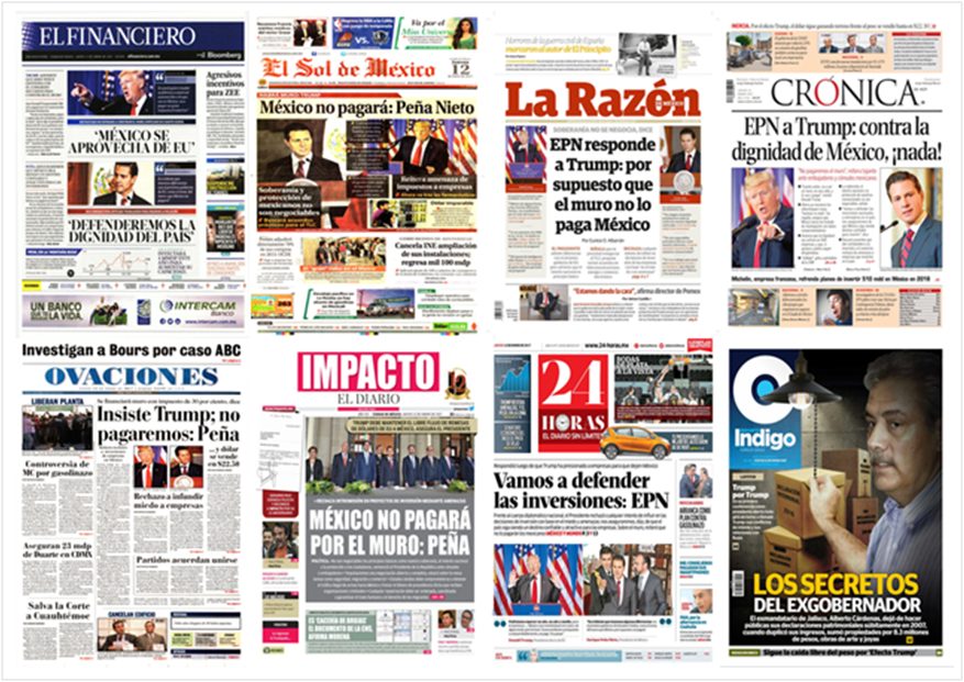 EPN y Trump en primeras planas de México y el mundo - portadas-12-enero1