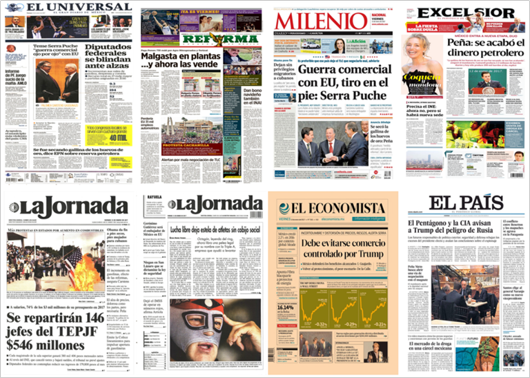 EPN, Meade y Obama en primeras planas del viernes