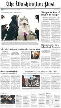 BMW, Trump y Obama en primeras planas del martes - portadas-17-enero-twp