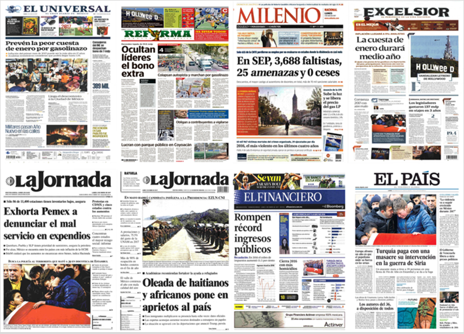 Gasolinas y Estambul en las primeras planas de México y el mundo