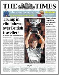 Protestas contra Trump acaparan las primeras planas del lunes - portadas-30-enero-thetimes