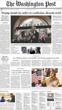 Protestas contra Trump acaparan las primeras planas del lunes - portadas-30-enero-twp
