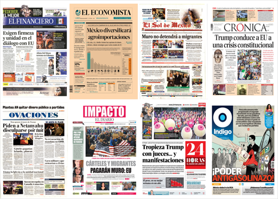 Protestas contra Trump acaparan las primeras planas del lunes - portadas-30-enero1
