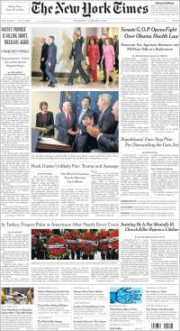 Luis Videgaray y saqueos en primeras planas del jueves - portadas-5-enero-tnyt