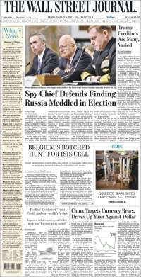 Saqueos y gasolinas acaparan las primeras planas del viernes - portadas-6-enero-twsj