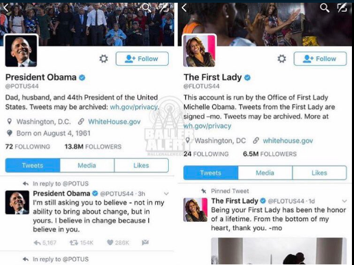 Así fue la transición de Obama y Trump en redes sociales