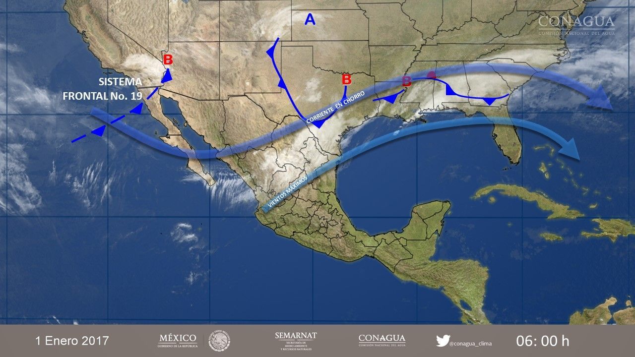 Frente frío 19 afectará el norte, noreste y oriente del país - pronostico-0101