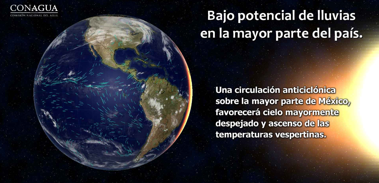 Se mantiene el aumento de temperaturas en gran parte del país - pronostico-1101
