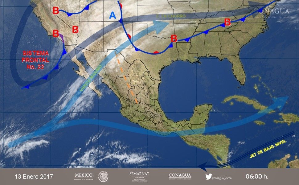 Ambiente frío y lluvias fuertes en gran parte del país - pronostico-1301