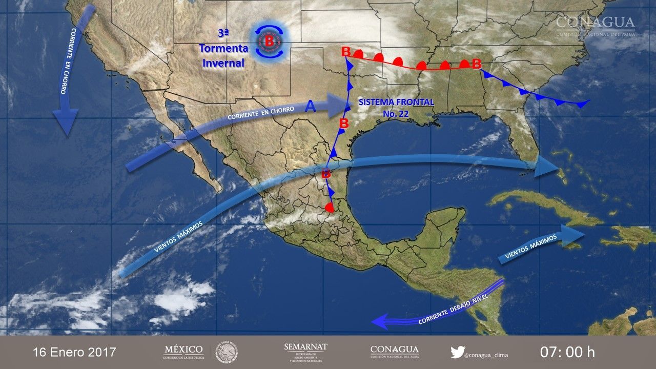 Continuará el ambiente frío en gran parte del país - pronostico-1601