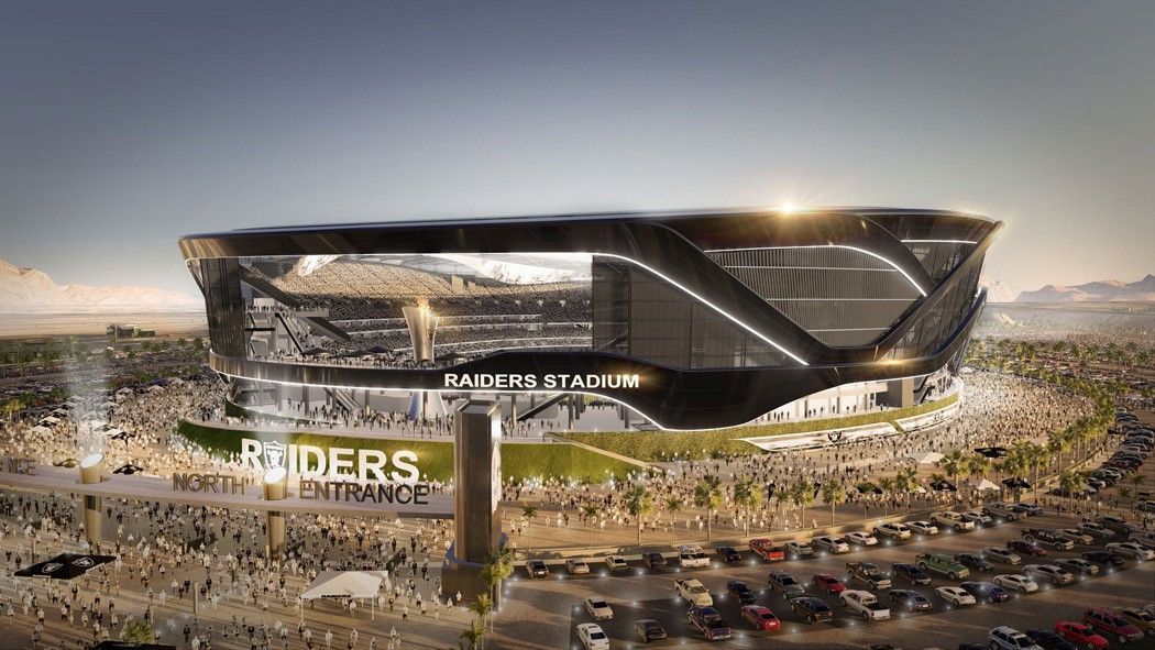 Así luciría el estadio de los Raiders en Las Vegas