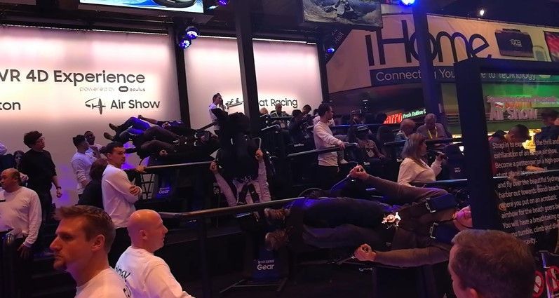 Experencia Samsung VR en CES 2017
