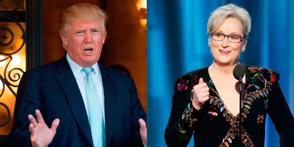 Trump responde a críticas de Meryl Streep