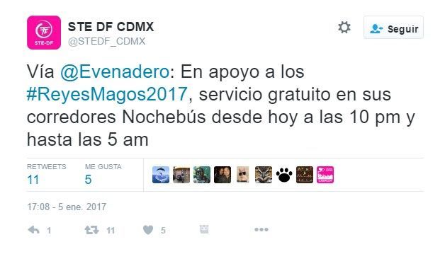 Transporte gratis esta noche en la Ciudad de México - tuit-trole-y-tren-ligero