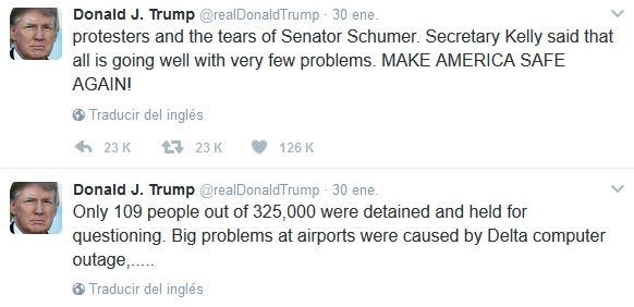 Los 5 tuits más polémicos de Trump como presidente de EE.UU. - tuit-trump-delta