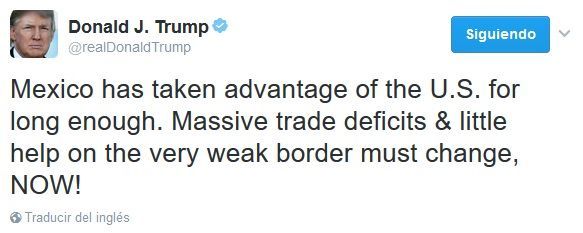 Bromea senador de EE.UU. sobre propuestas de Trump - tuit-trump-ventaja