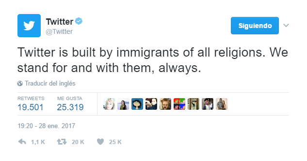 Twitter se une a las protestas contra Trump - twitter