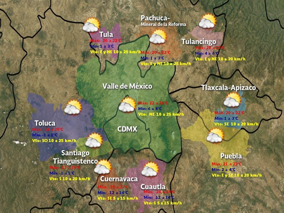 Continuará el ambiente frío en gran parte del país - vdm-1601-2