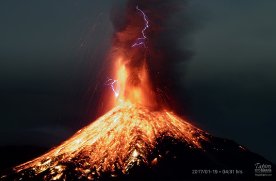 Nueva explosión del Volcán de Colima - volcan-de-fuego