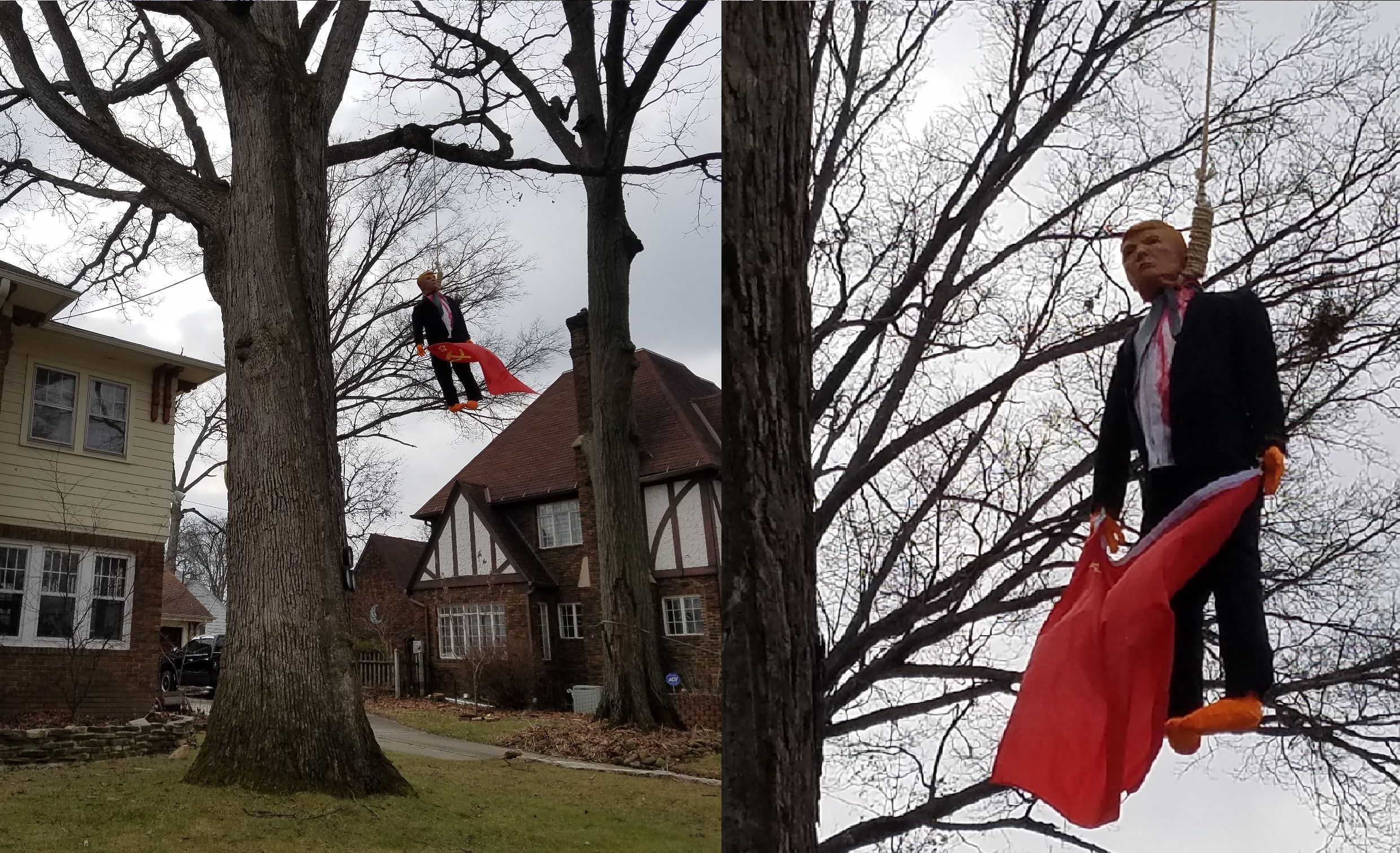 “Cuelgan” a Trump en Estados Unidos