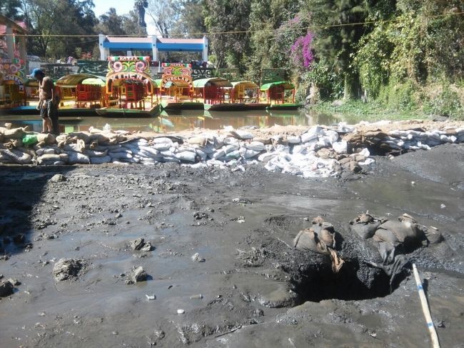 Descartan riesgo por grieta en canal de Xochimilco - xochimilgo-grieta-3
