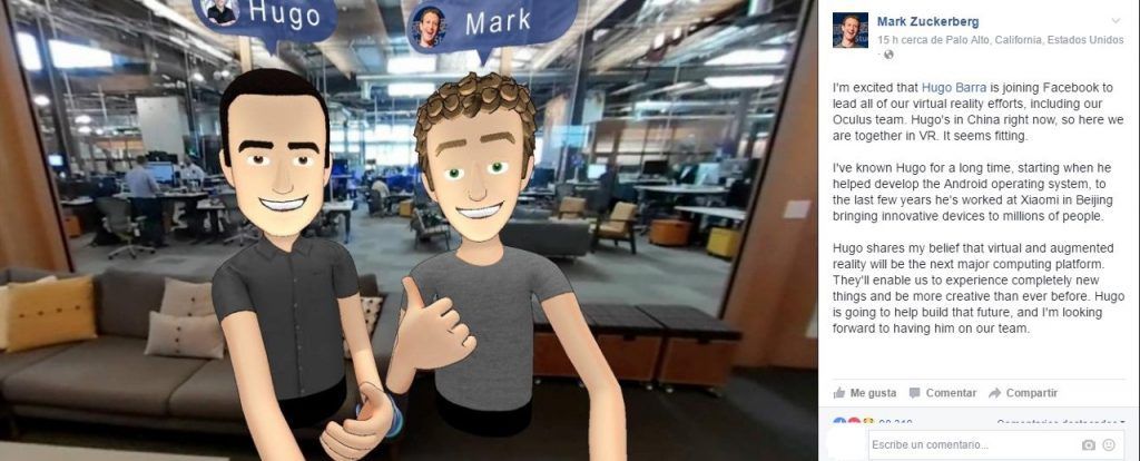 Hugo Barra dirigirá Oculus para Facebook - zuckerberg-1024x414