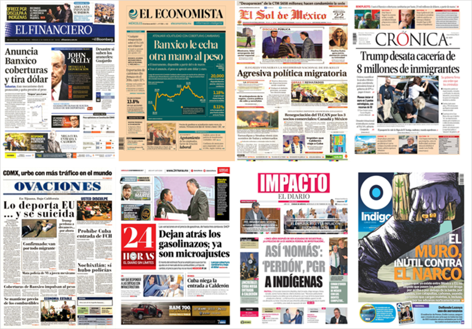 Banxico y PGR en primeras planas de México - 02