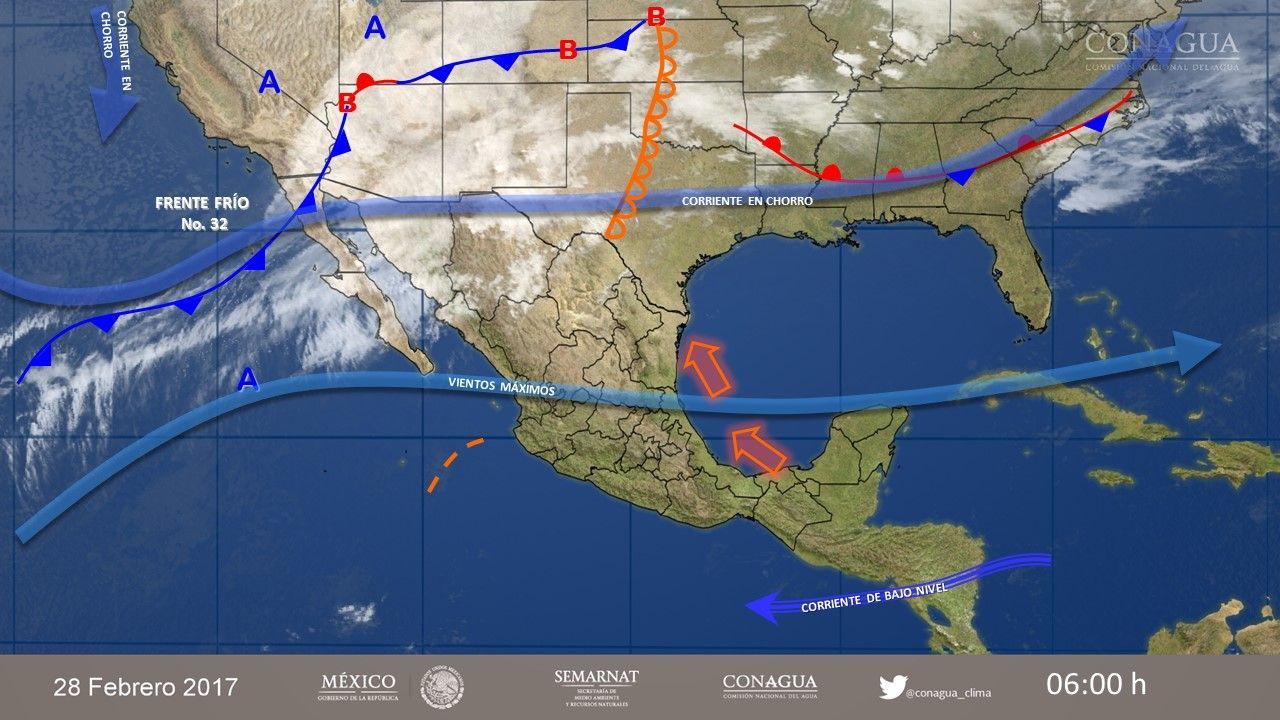 Frente frío 32 generará nevadas en el norte del país - 2802