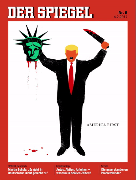 Revista se burla de Trump "decapitando" a la Estatua de la Libertad - 5894bed36e09a835008b5053