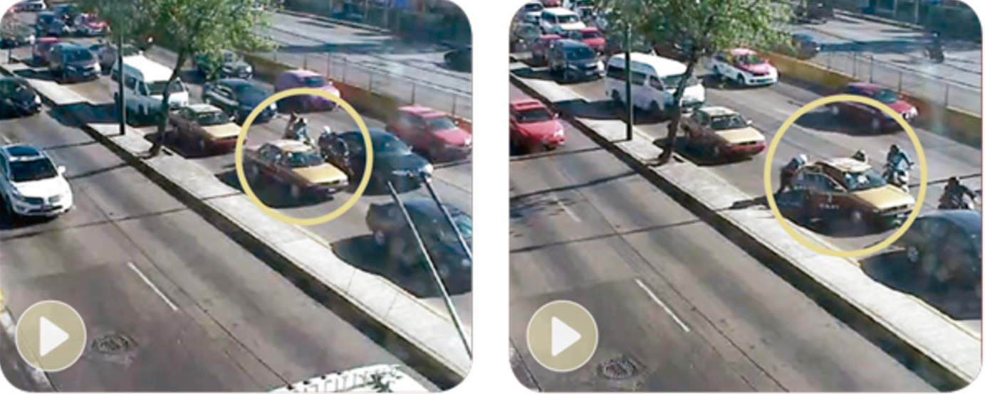 Conductor frustra asalto atropellando a ladrones