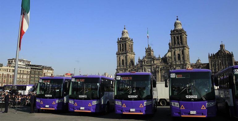 Estrenan 193 autobuses en la Ciudad de México