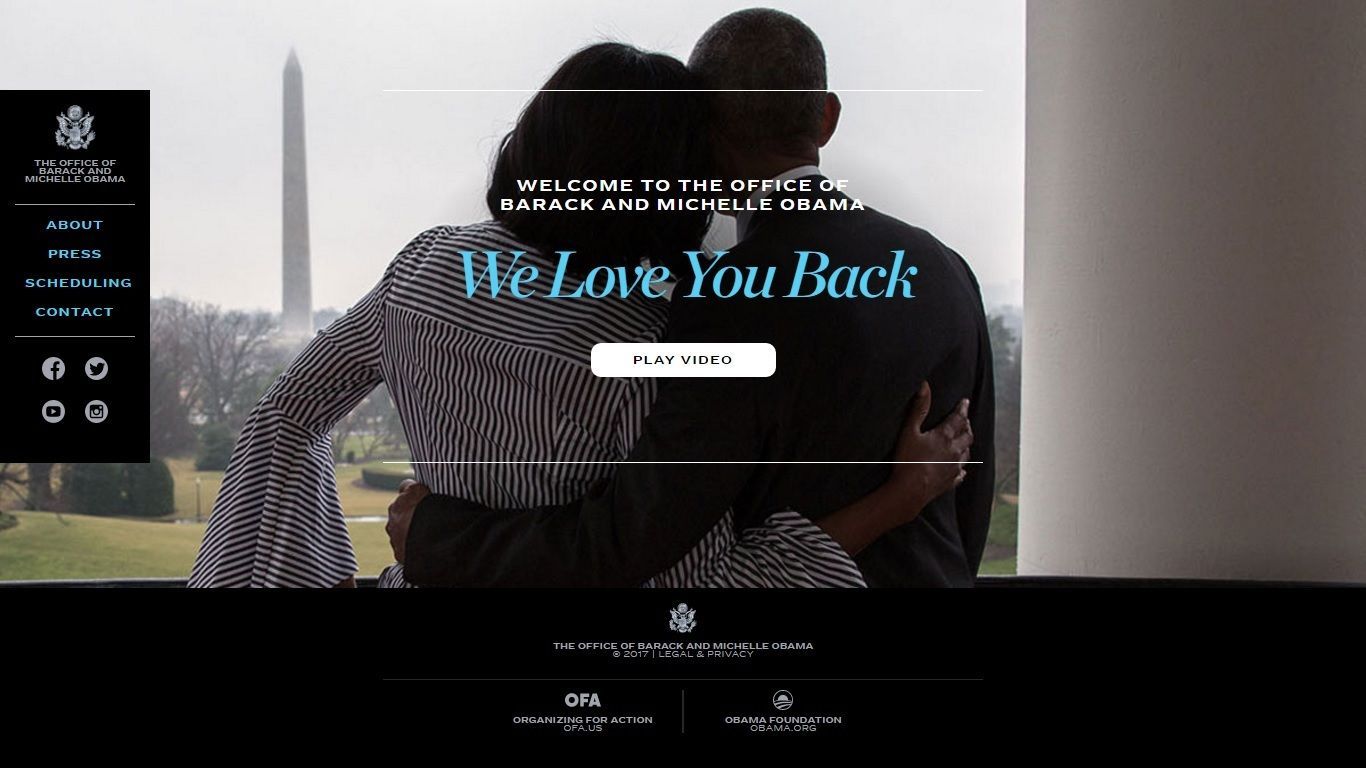 Ponen en marcha Barack y Michelle Obama su nueva oficina