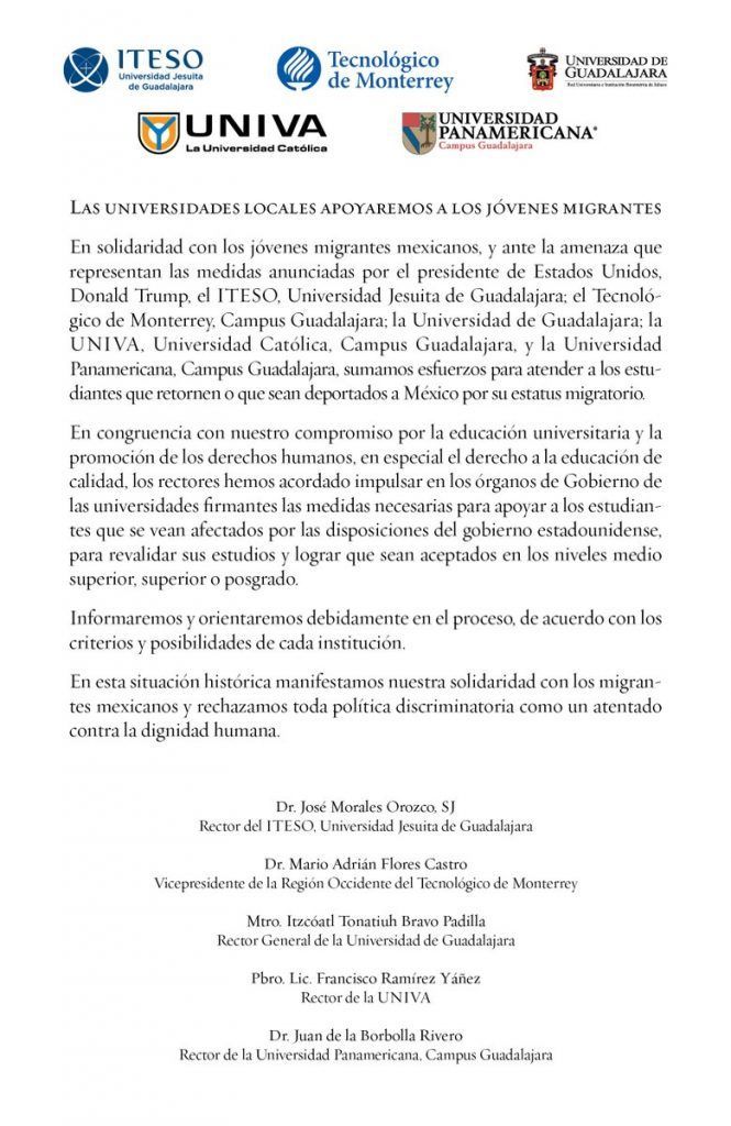 Universidades de Jalisco revalidarán estudios de migrantes deportados a México - C5cQZz-UYAEnb5O-665x1024