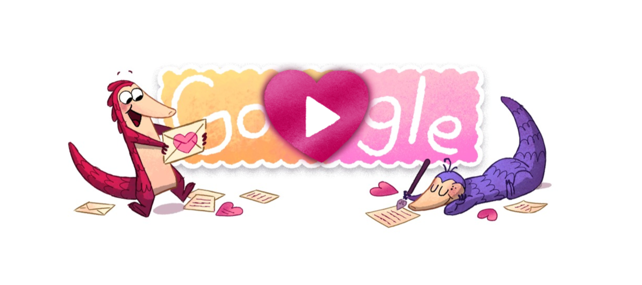 Google presenta doodle del Día del Amor y la Amistad