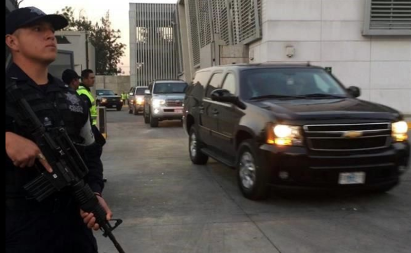 Rex Tillerson y John Kelly llegan a la Ciudad de México