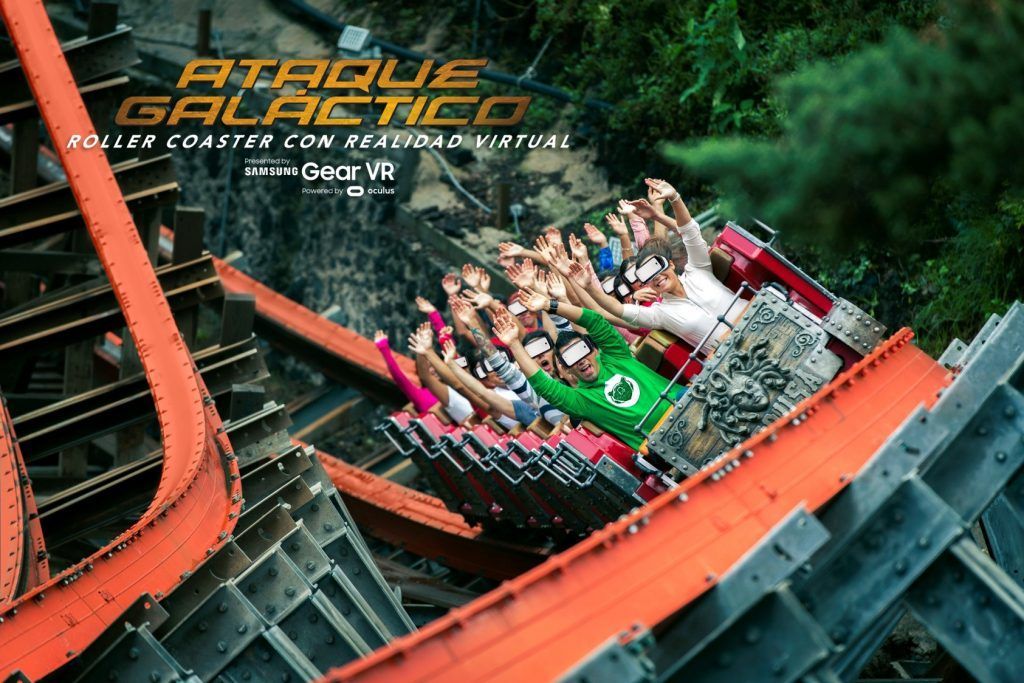 Abren en México una montaña rusa con realidad virtual - SFMX-Ataque-Galáctico-1024x683