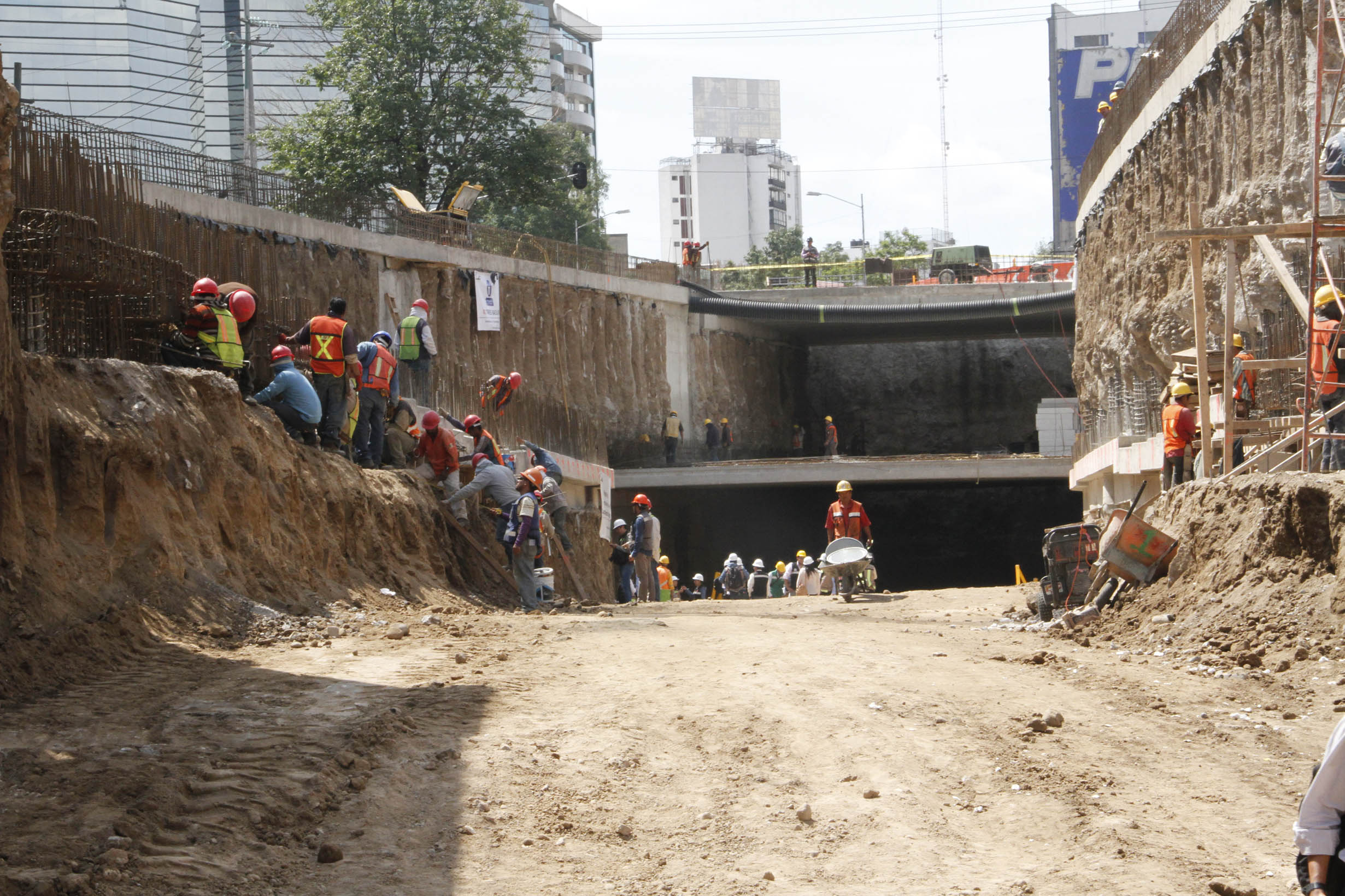 Avanzan obras del desnivel Mixcoac-Insurgentes - SOBSE-DESNIVEL-MIXCOAC-INSURGENTES-07