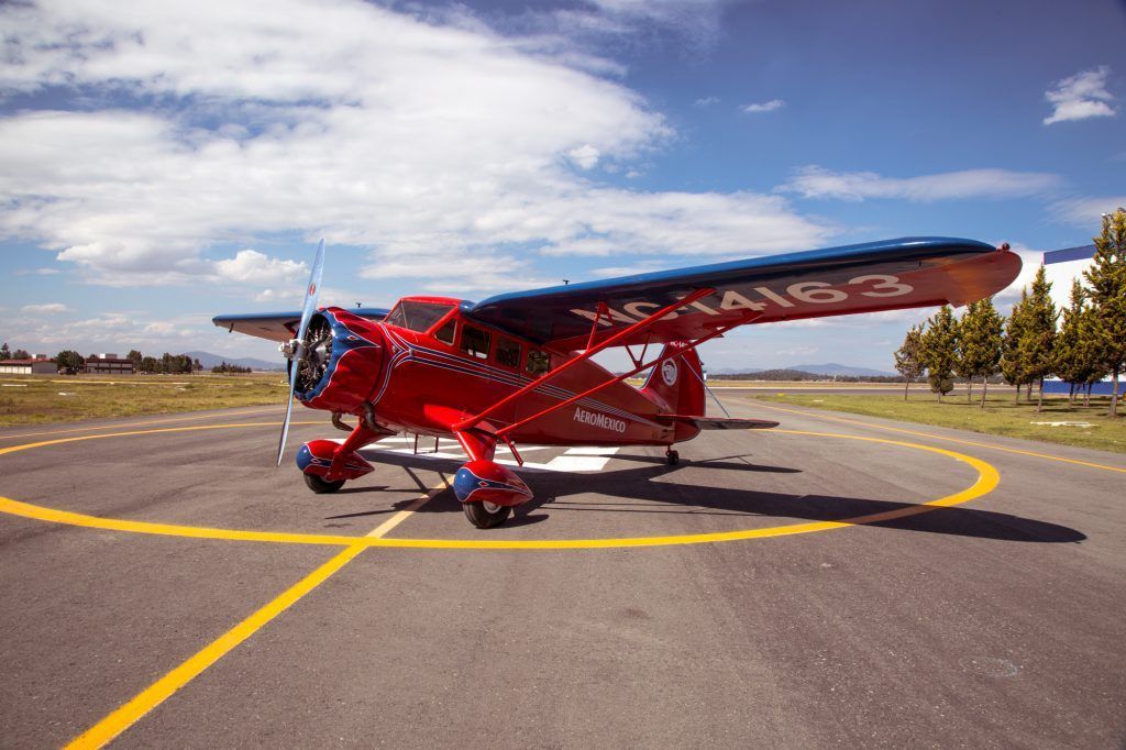 Recupera Aeroméxico el primer avión de su flota - Stinson-SR-4-1024x682