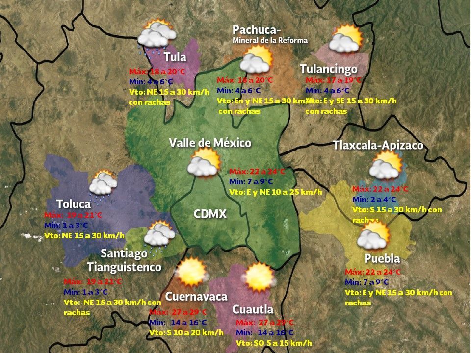 Frente frío 29 generará vientos fuertes en gran parte del país - VDM-2102