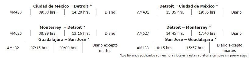 Aeroméxico anuncia dos nuevos vuelos hacia EE.UU. - aeromexico-vuelos-eeuu