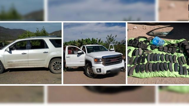 Aseguran autos, armas y lanzagranadas en Michoacán