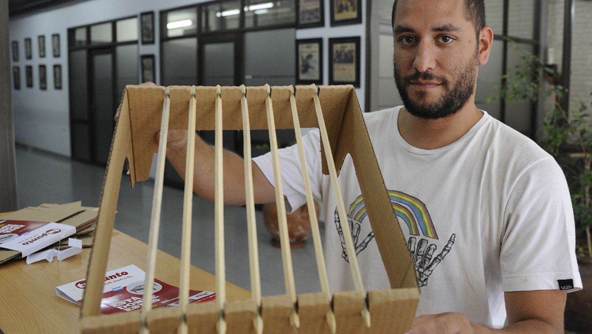 El asador portátil y biodegradable